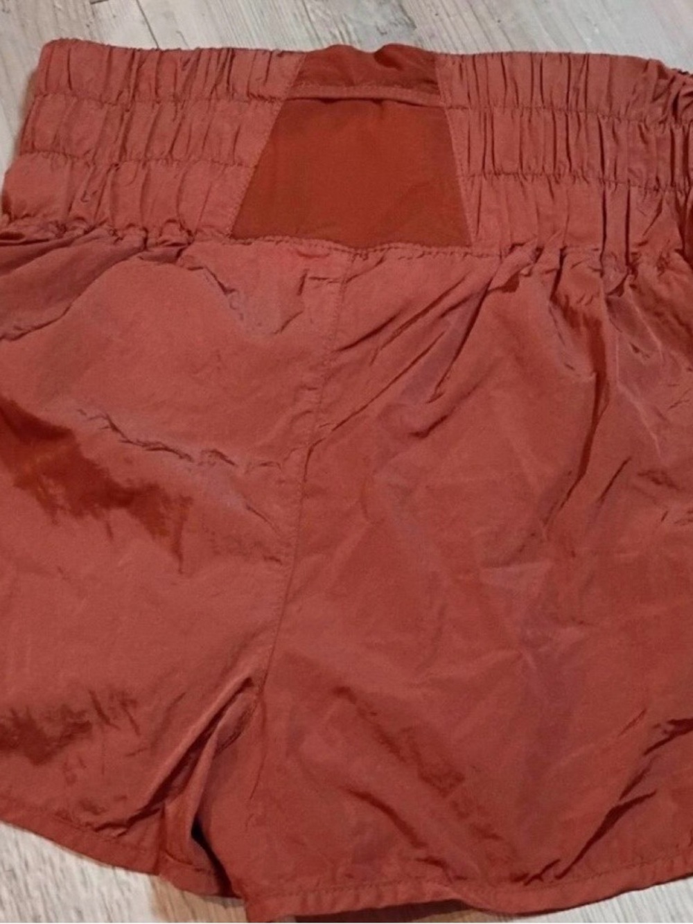 Free People Movement- High-Waist Shorts in Rust Women’s Large - EUC - Picture 2 of 4